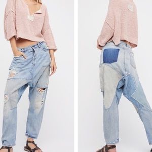 Free People☀️Blazing Summer Harem Jeans